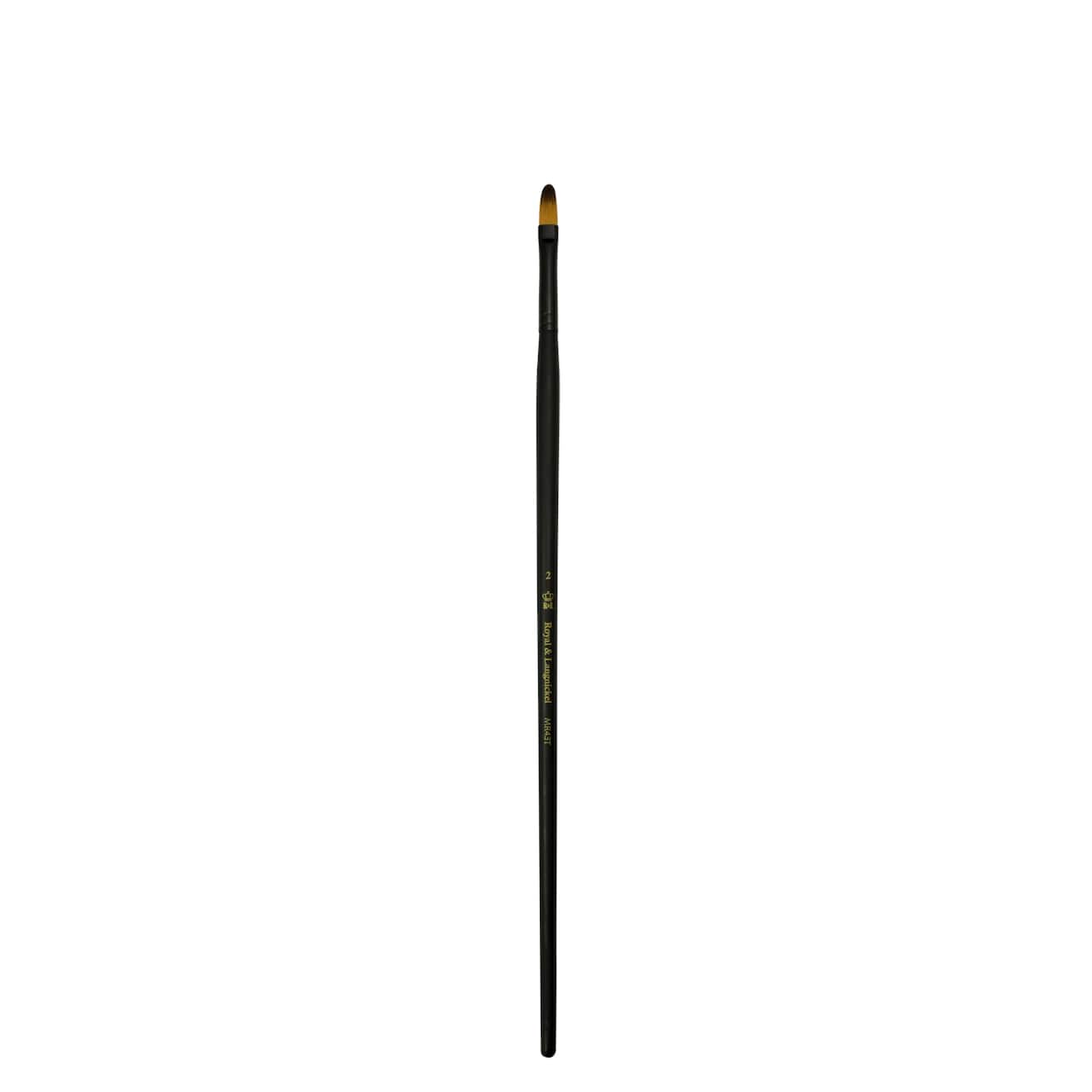 12 Pack: Royal & Langnickel® Essentials™ Long Handle Filbert Brush
